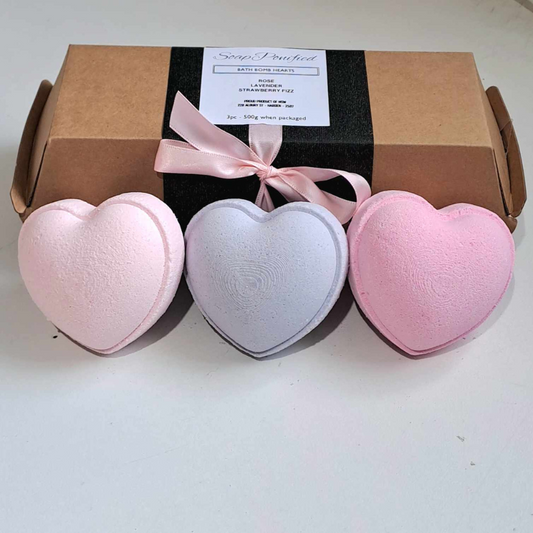 Bath Bomb Hearts Gift Box - SoapPonified