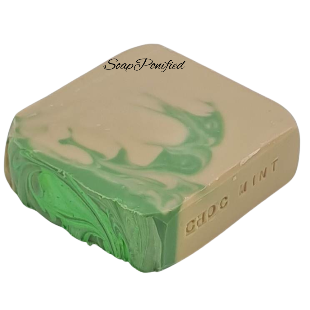 Choc Mint Natural Soap Bar single